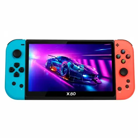 Console Portatil X80 20000 Jogos 16GB Azul/Vermelho