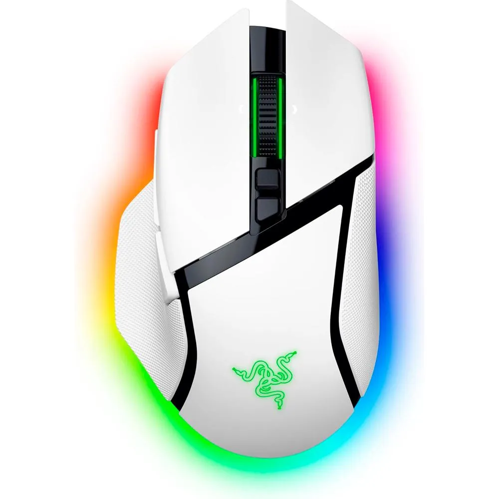 Mouse Razer Basilisk V3 Pro Ergonomic Sem Fio Branco RZ01-05240200-R3U1