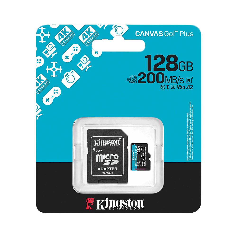 Memory SD Micro128GB Kingston C. Go Plus 200MB