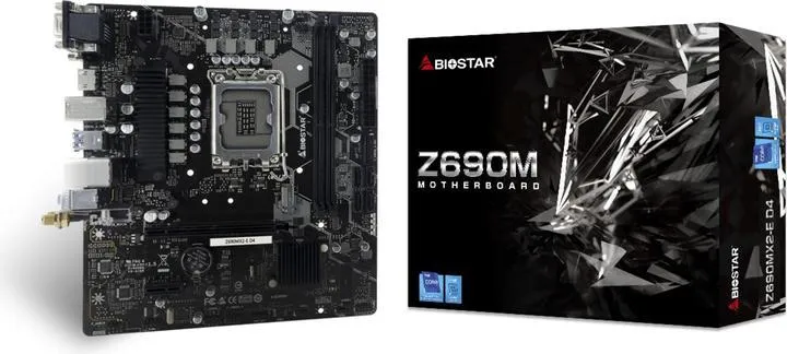 Placa Mãe Intel (1700) Biostar Z690MX2-E D4