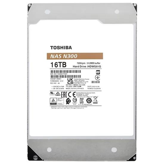 HD SATA3 16TB TOSHIBA N300 NAS 7200 HDWG51GXZSTA *