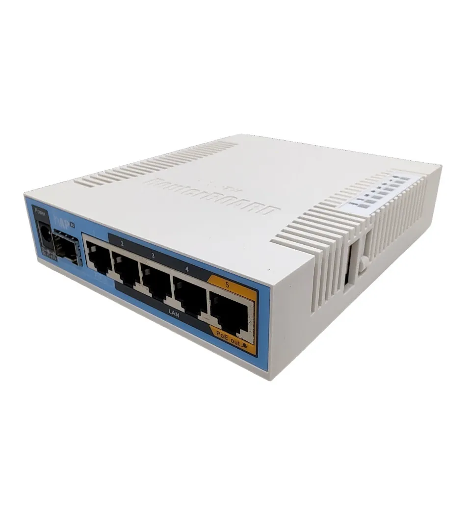 Roteador MikroTik hAP ac AC1750 Dual Band - Branco (RB962UIGS-5HACT2HNT-BR)