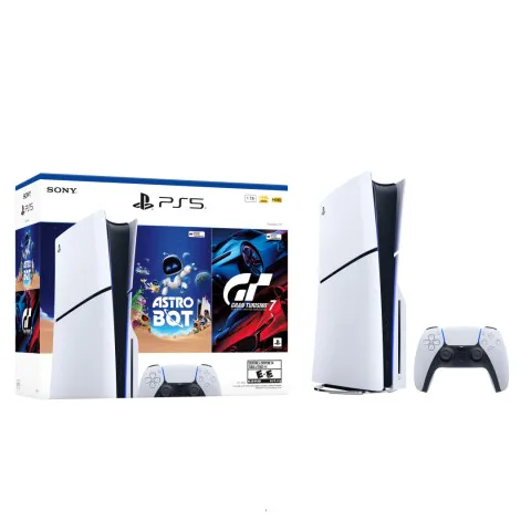 Anúncio: Console Sony PlayStation 5 Slim 1TB com Leitor + Astro Bot + Gran Turismo 7 - CFI-2115A