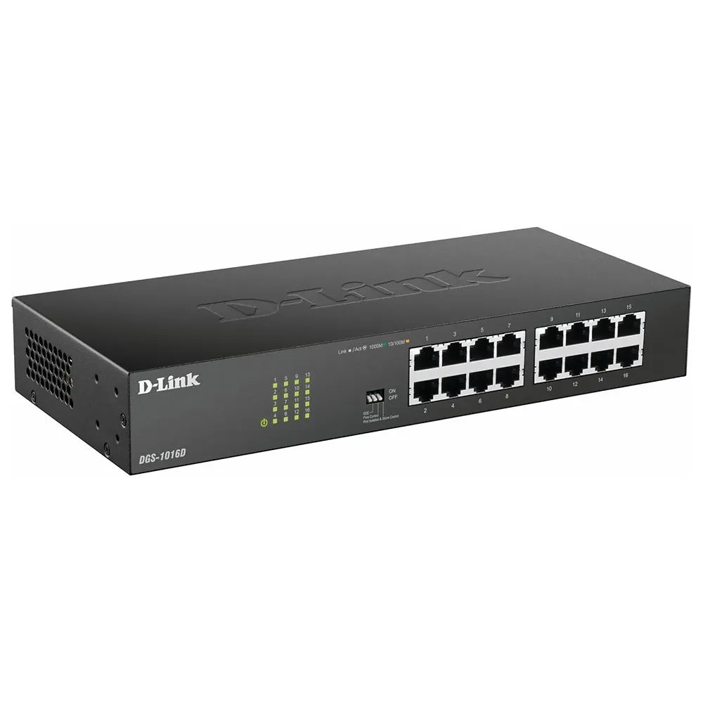 HUB 16 PORTAS D-LINK DGS-1016D 10/100/1000MBPS