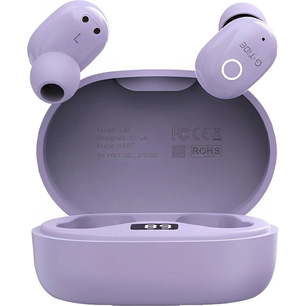 Fone de Ouvido G-Tide L32 Bluetooth com Microfone - Lilás