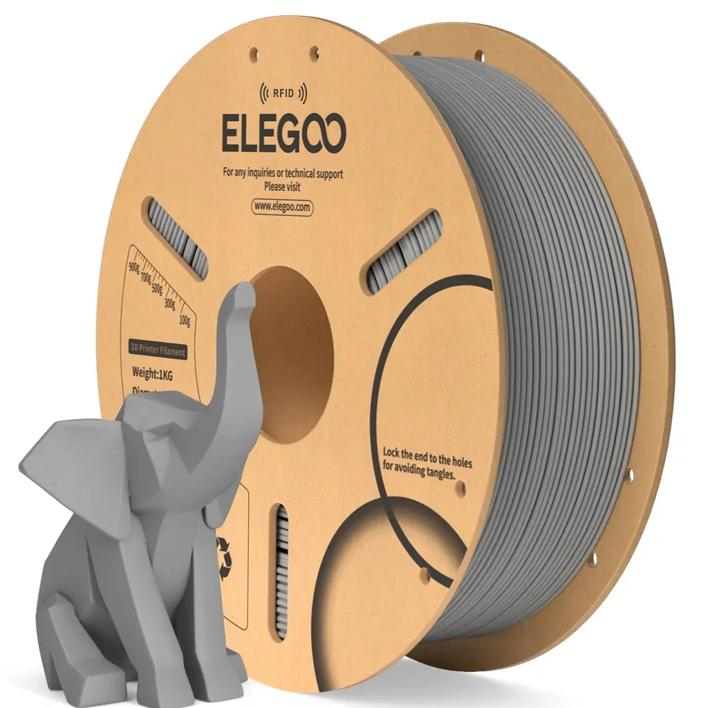 Anúncio: FILAMENTO P/IMP. 3D ELEGOO PLA GREY 1KG 1.75MM