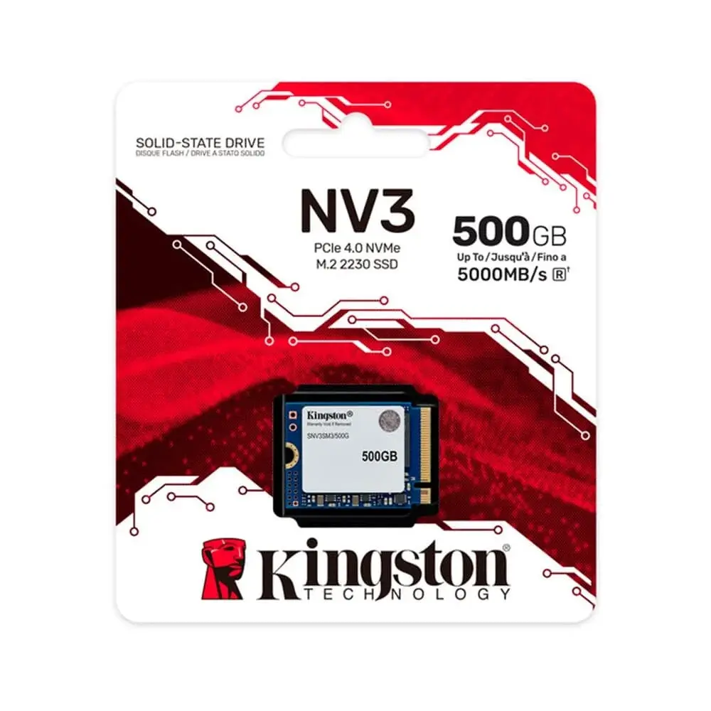 SSD M.2 NVMe Kingston NV3 500GB PCIe 4.0 2230 - SNV3SM3/500G