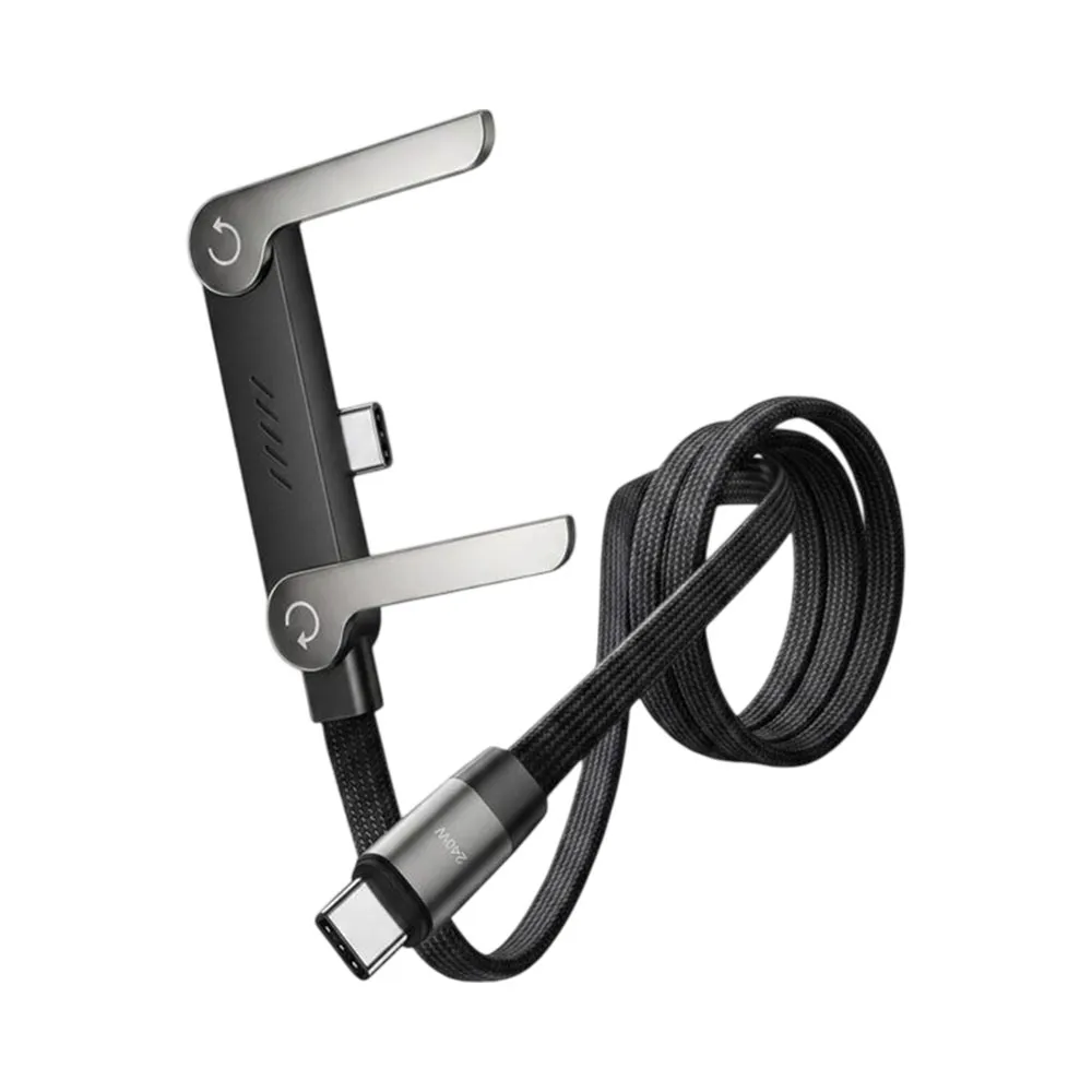 Cabo USB-C para USB-C MTEK MC-18CCMFS 1,8m 240W com Suporte - Preto