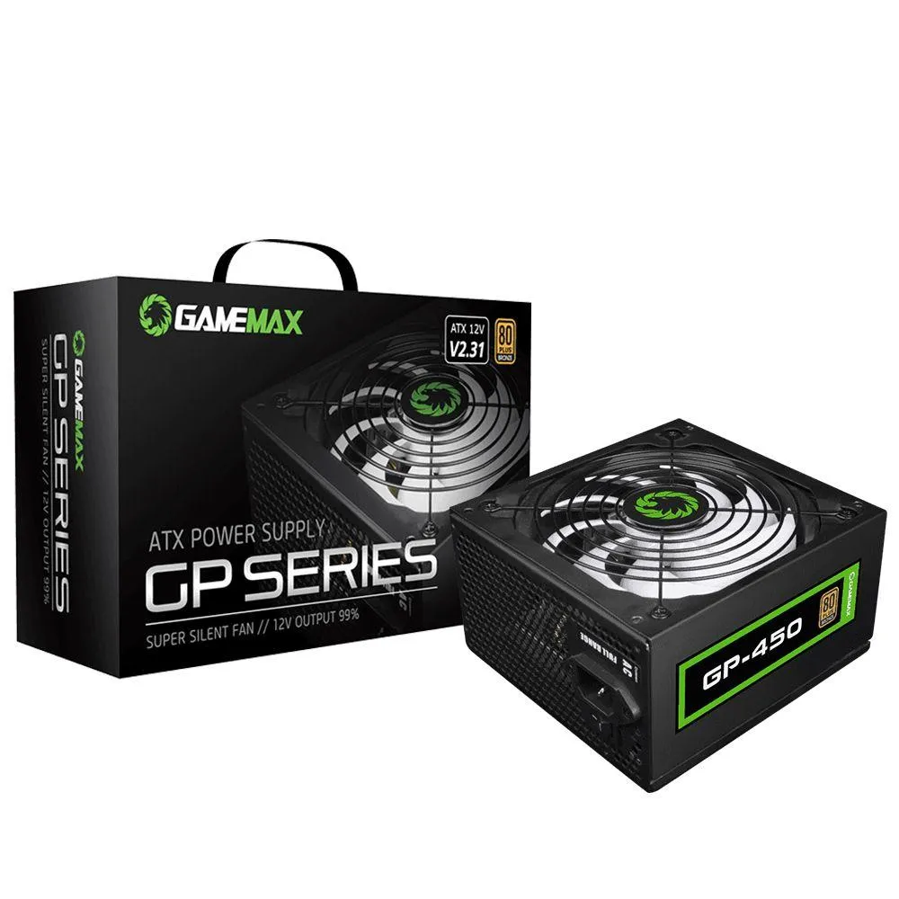 Fonte 450w Gamemax GP 450B Bronze 80plus BCA IVA