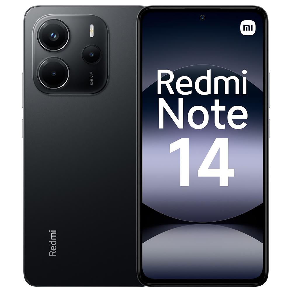 Smartphone Xiaomi Redmi Note 14 256GB, 8GB RAM, Tela 6.67, Dual SIM - Midnight Preto