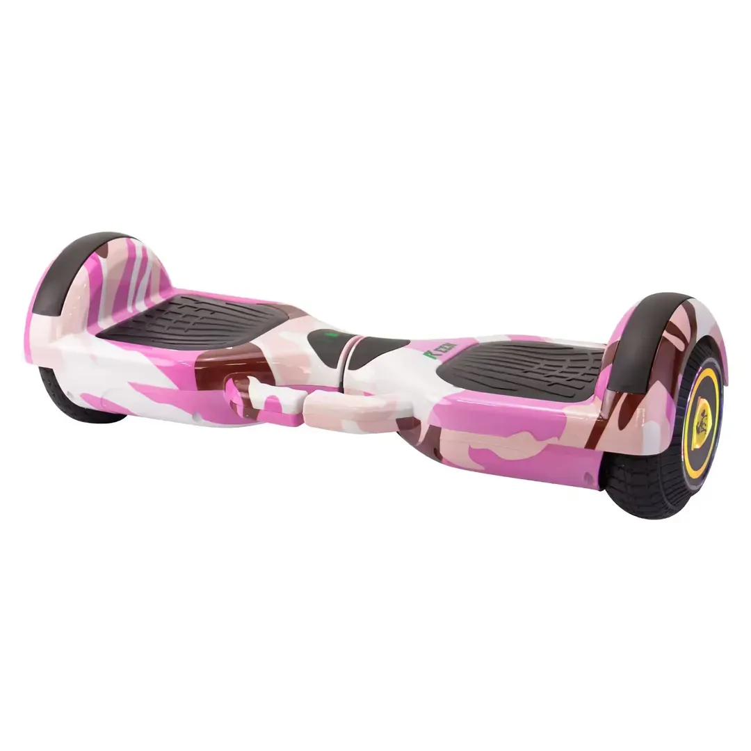 Scooter Elétrico Keen 6,5" Bluetooth Rosa Camuflado com Bolsa