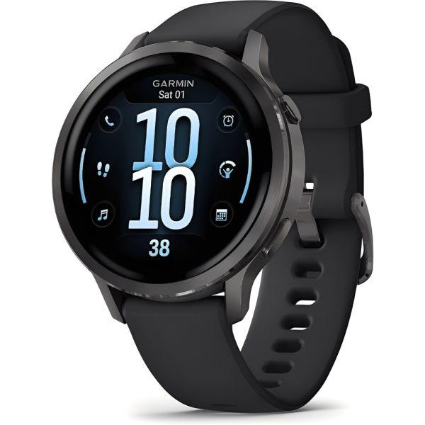 Relógio Smartwatch Garmin Venu 4 41 mm - Slate/Black (010-03013-02)