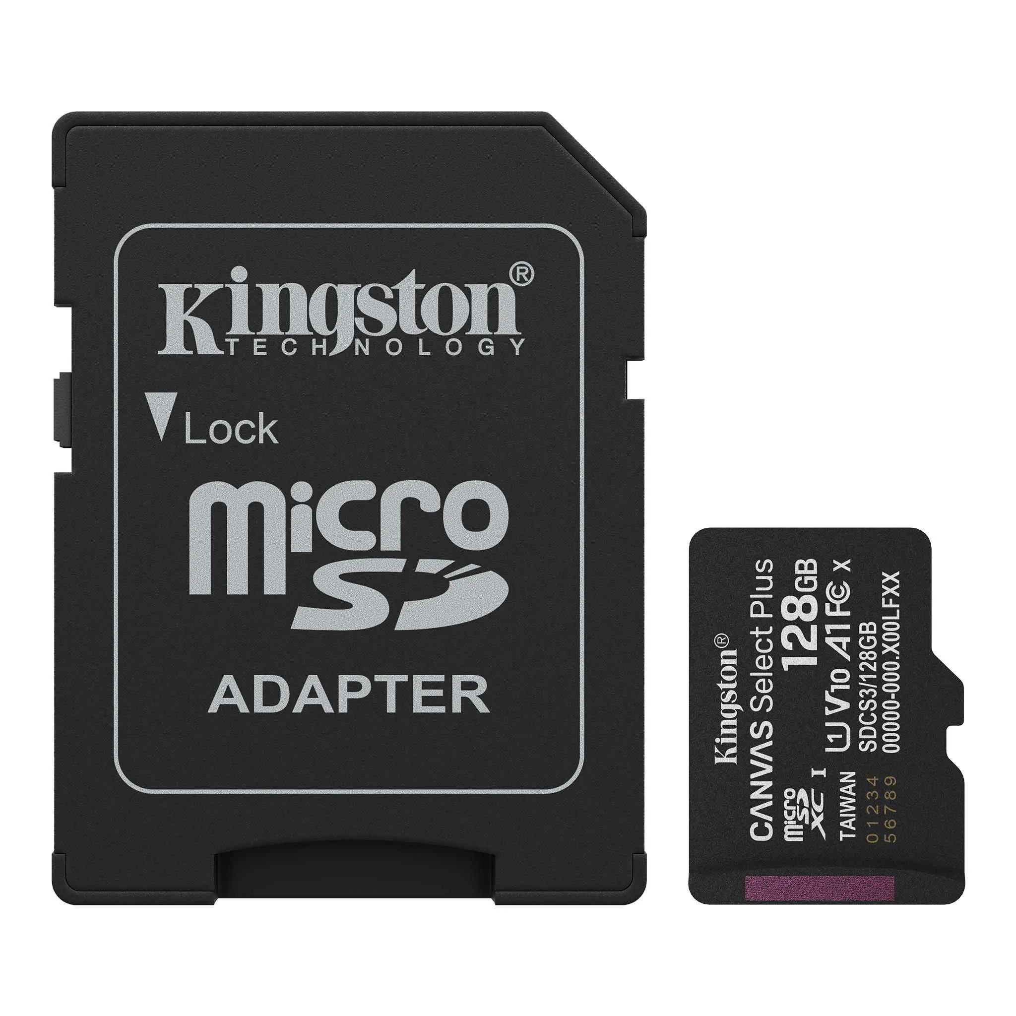 Memória MicroSD Kingston Canvas Select Plus 150MB/S C10 128 GB - (SDCS3/128GB)