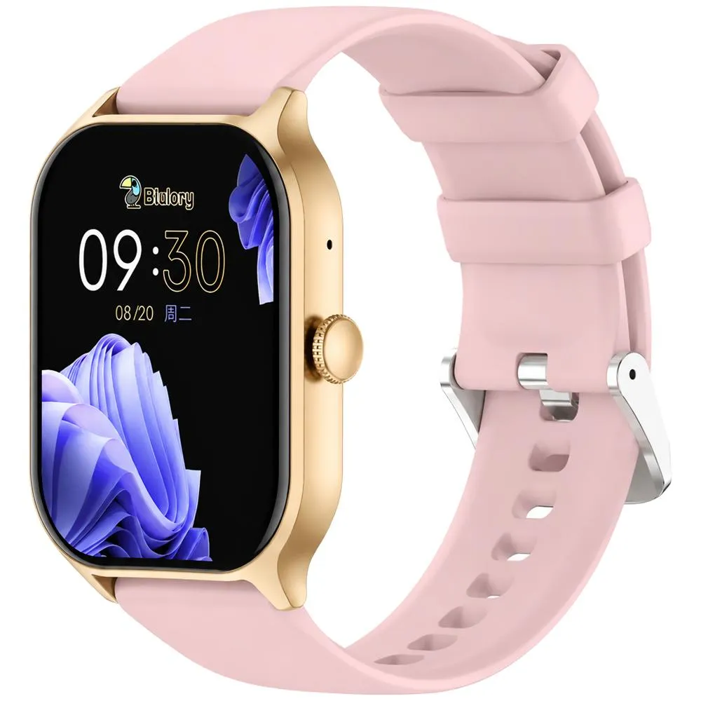 Relógio Blulory RS5 (2026) com GPS Bluetooth - Rosa