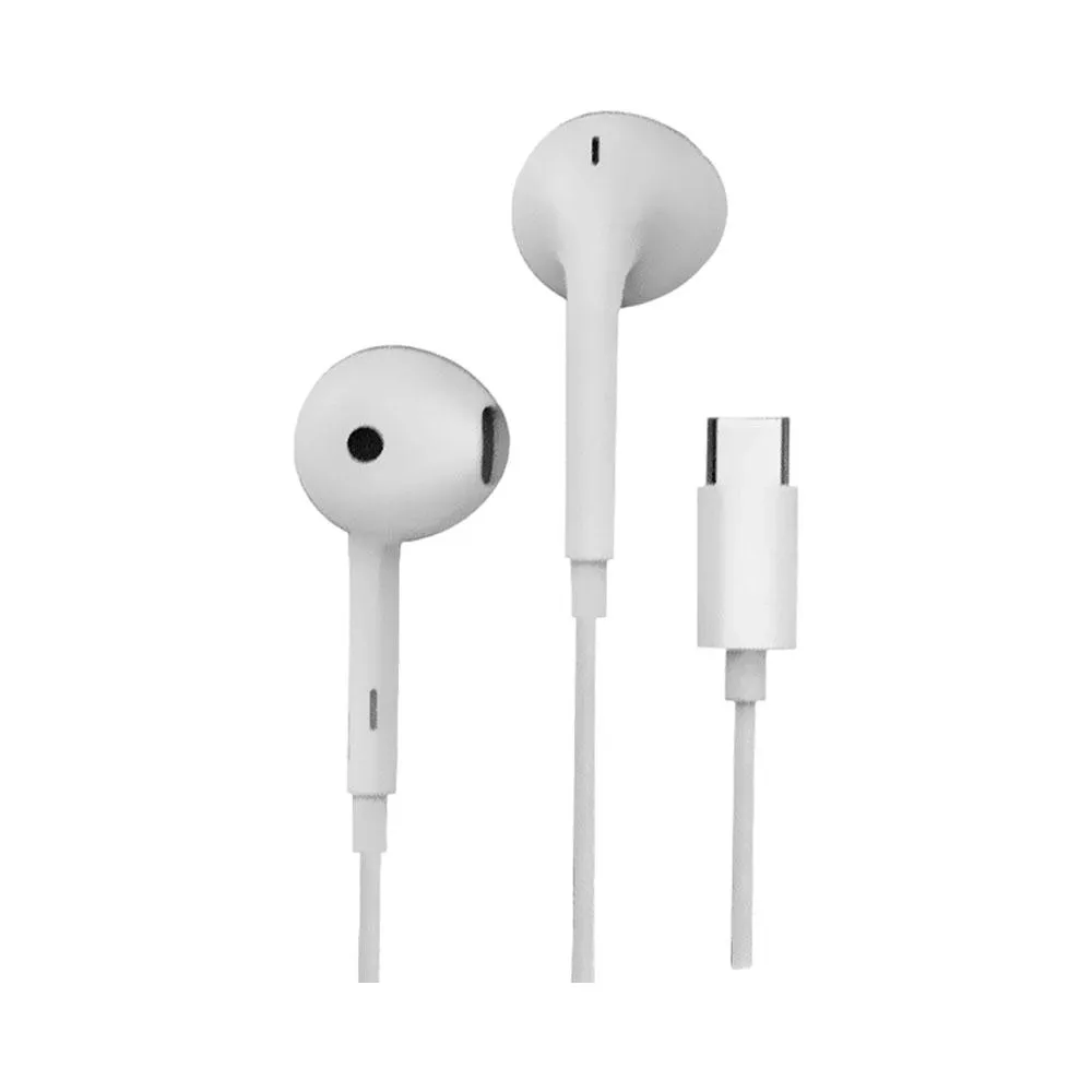 Fone de Ouvido G-Tide CW01 Cabo USB-C com Microfone - Branco