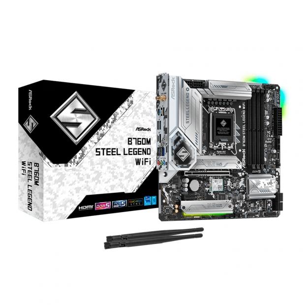 Placa-Mãe ASRock Steel Legend WiFi DDR5 - B760MSLWIFI