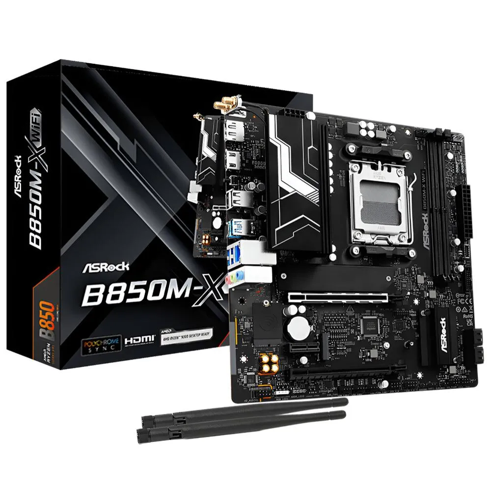 Anúncio: Placa-Mãe ASRock B850M-X Wi-Fi R2.0 Socket AM5 / DDR5