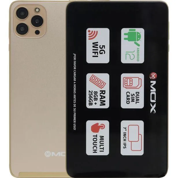 Tablet MOX MO-TP732 5G 7" 8GB/256GB - Gold (Capa+Fone)