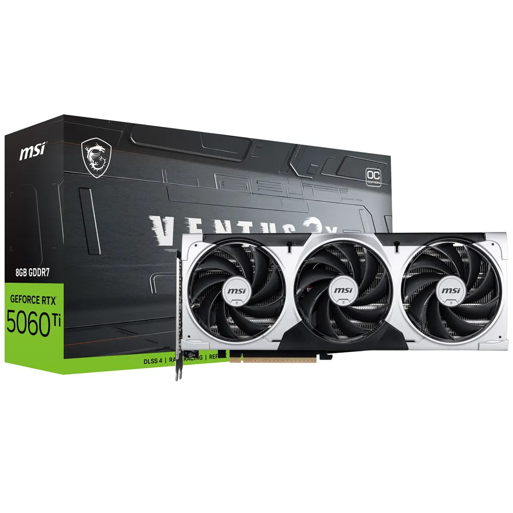 Placa de Vídeo MSI Ventus 3X OC 8GB GeForce RTX5060TI GDDR7 - 912-V812-099