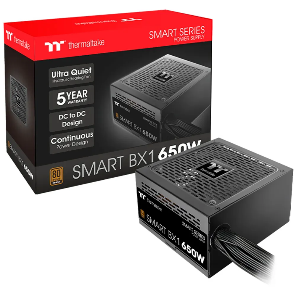 Anúncio: Fonte Thermaltake Smart BX1 650W ATX Não Modular 80 Plus Bronze - PS-SPD-0650NN