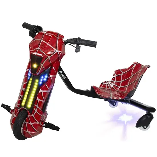 Triciclo Elétrico Audisat TE-6.5W BT LED 150W Spider Red