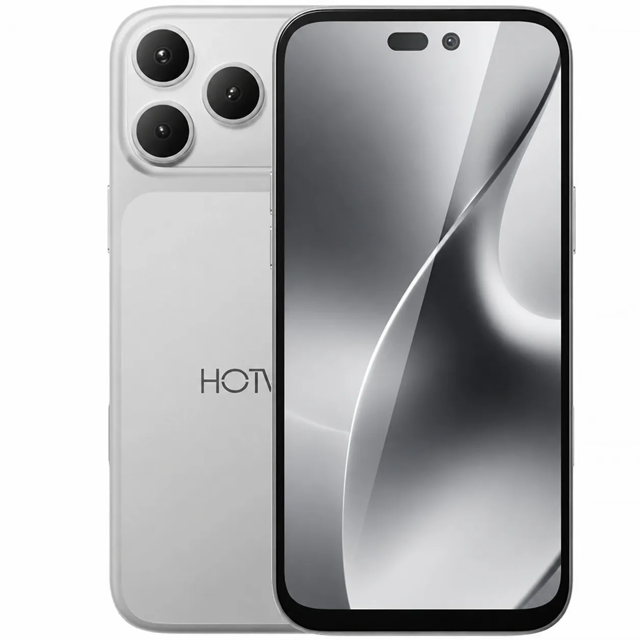 Celular HOTWAV A18 Pro Max NFC Dual SIM 128GB 4GB RAM 6.65" 48MP/8MP - Silver White
