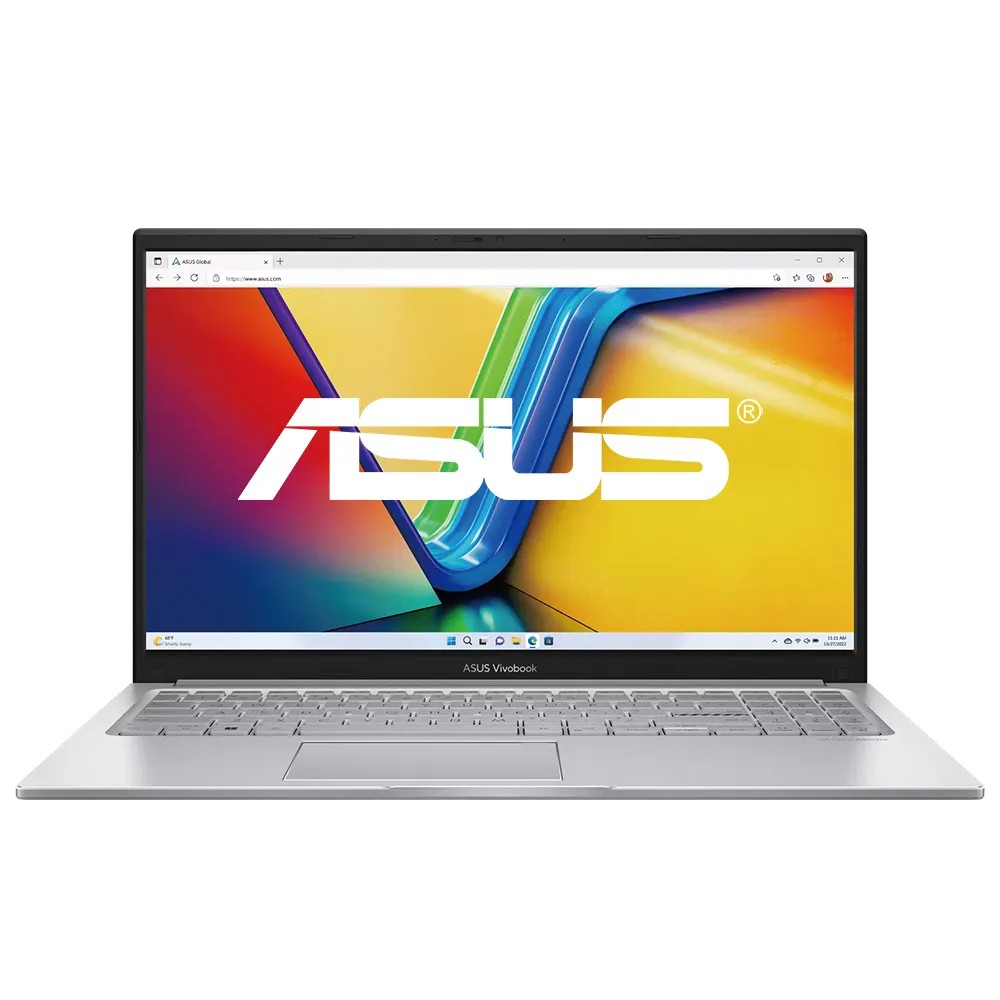 Notebook ASUS Vivobook F1504VAP-NB71T Core 7 150U Touch FHD 15.6" 8GB/512GB Win11 Home Inglês - Cool Prata