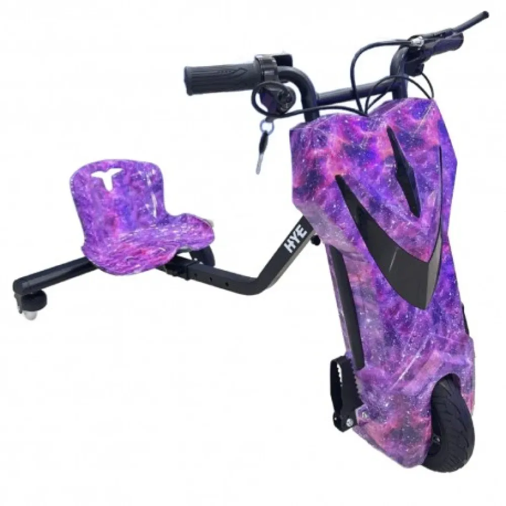 Triciclo Elétrico HYE TR02 250W Purple Galaxy
