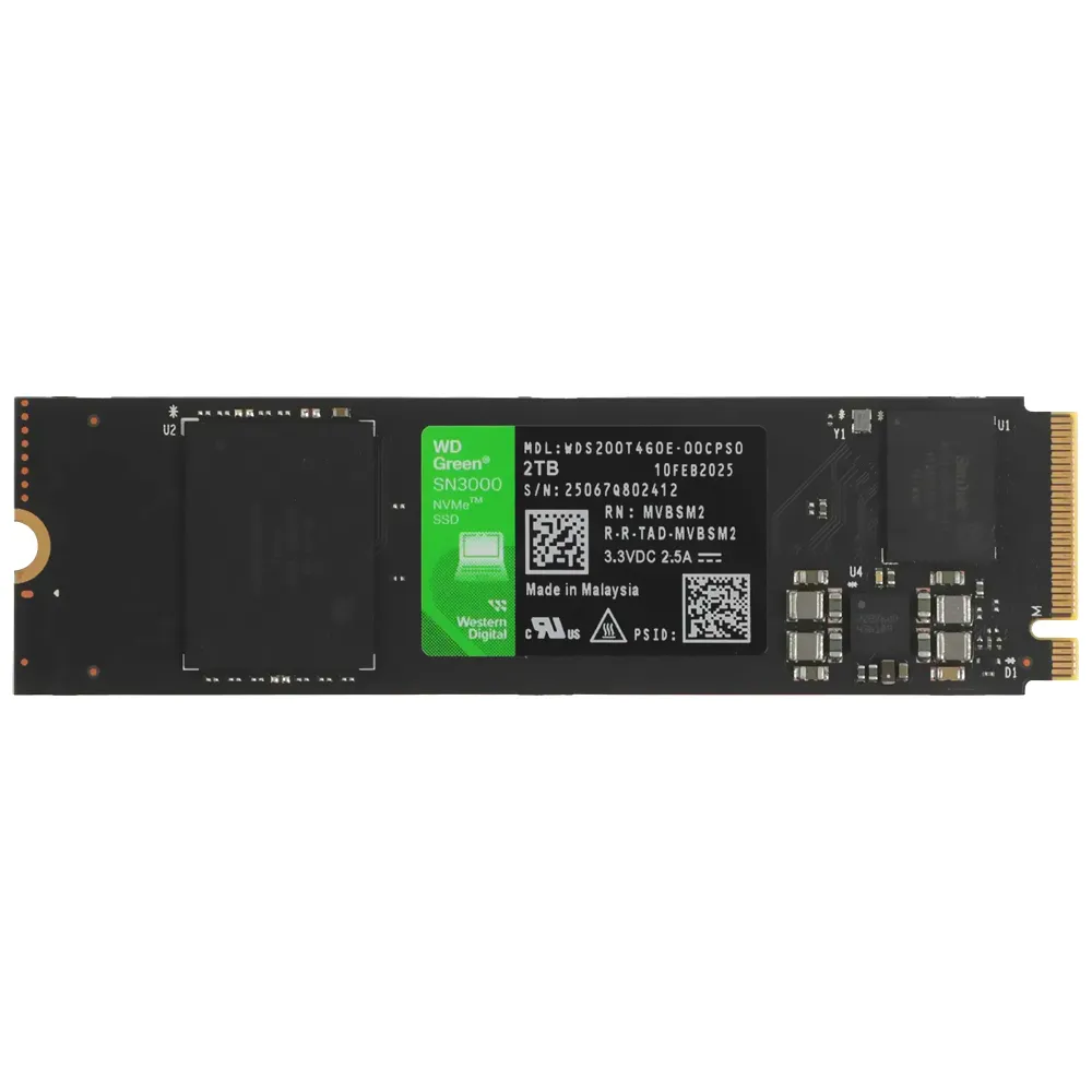 SSD Western Digital M.2 2TB WD Green SN3000 NVMe - WDS200T4G0E
