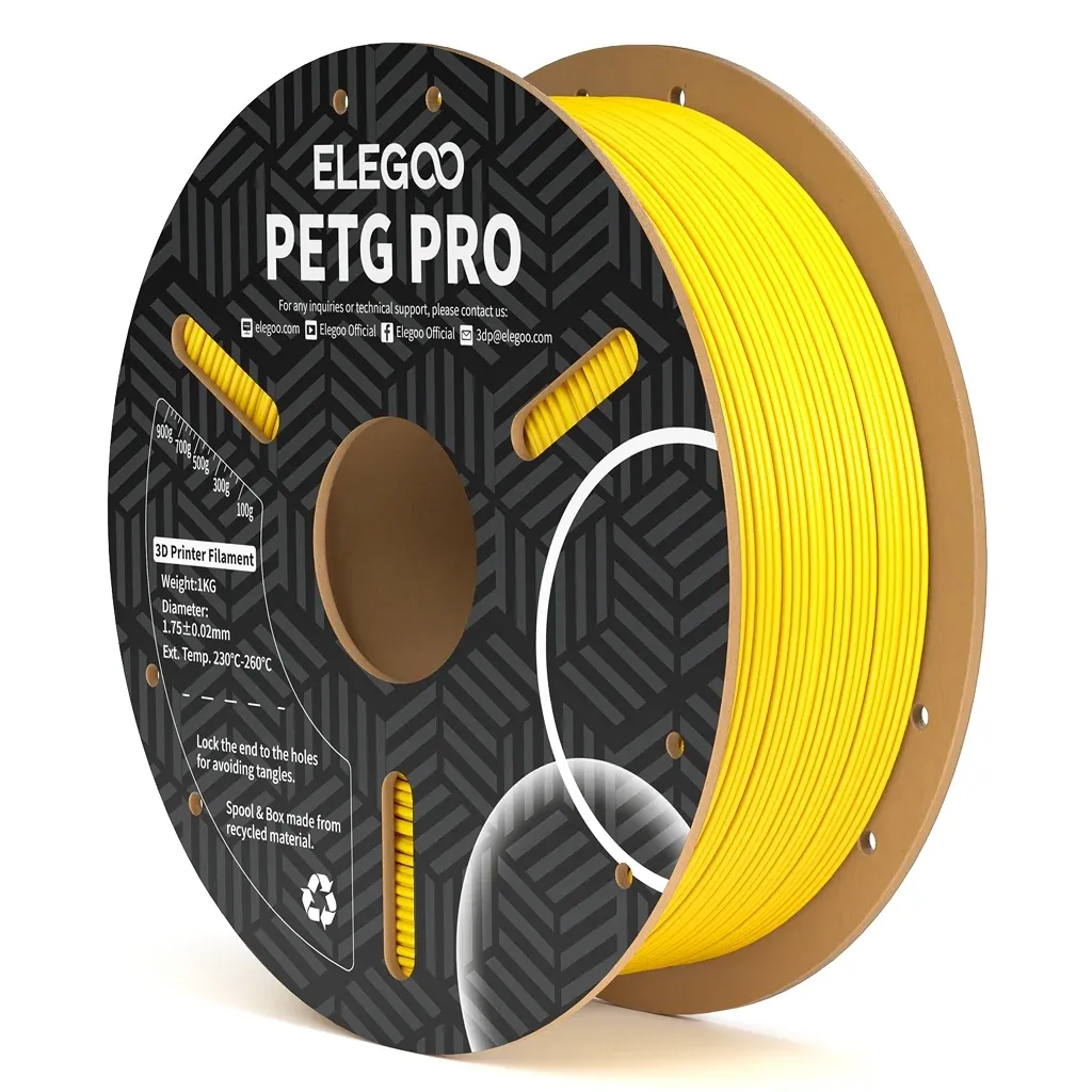 Filamento para Impressora 3D ELEGOO PETG Pro 1kg - Amarelo