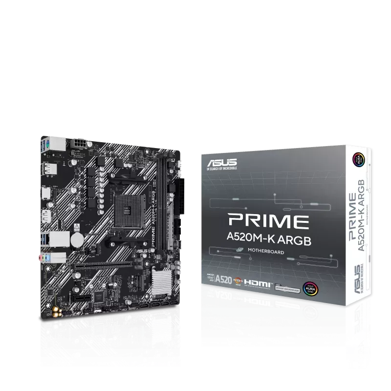 Anúncio: Placa Mãe AMD (AM4) Asus A520M-K Prime ARGB