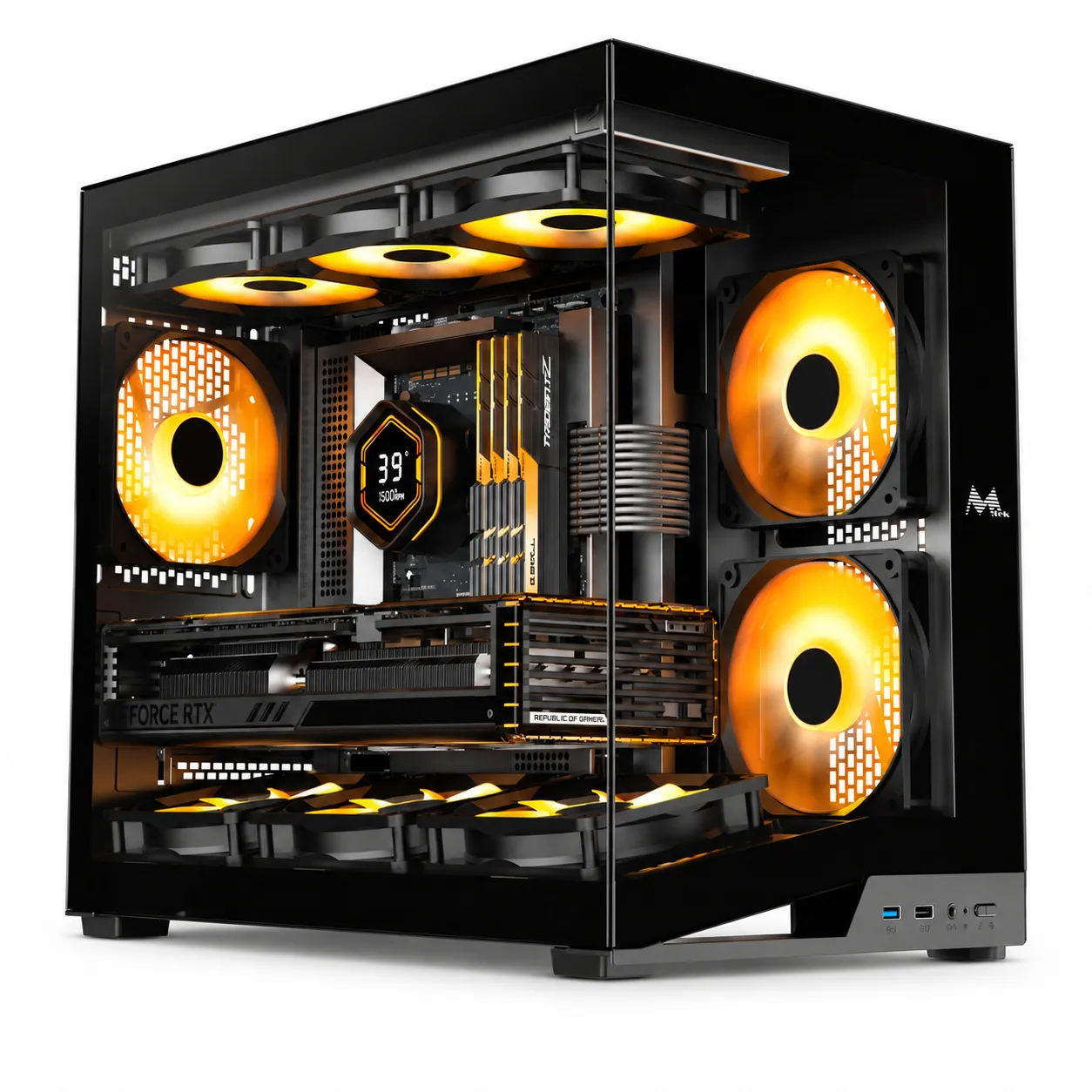 Gabinete Gamer Mtek MCG-IB4500 Midi Tower Vidro BTF