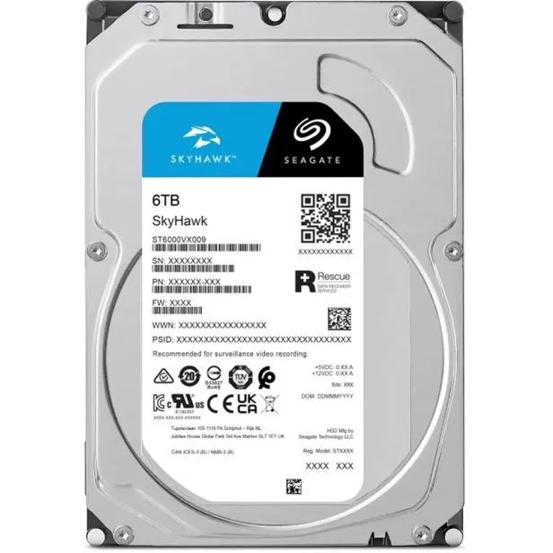 HD Interno Seagate 3.5" Skyhawk 6TB SATA 6.0Gb/s - ST6000VX009