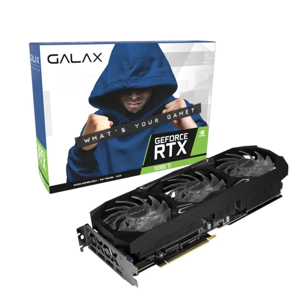 Placa de Vídeo Galax NVIDIA GeForce RTX3080 TI SG 12GB GDDR6X 1 Click - 38IOM5MD99DD