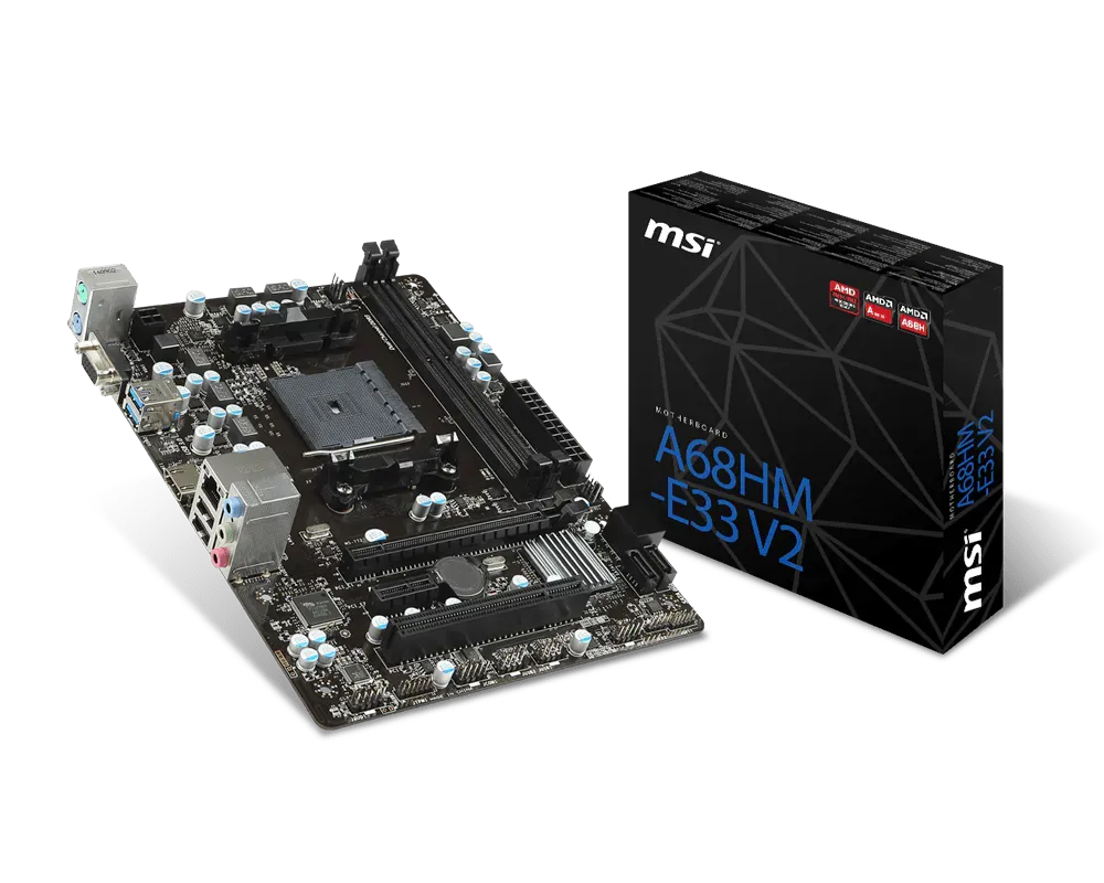 Placa-Mãe MSI A68HM V2 AMD A68H Socket FM2+ Micro ATX DDR3