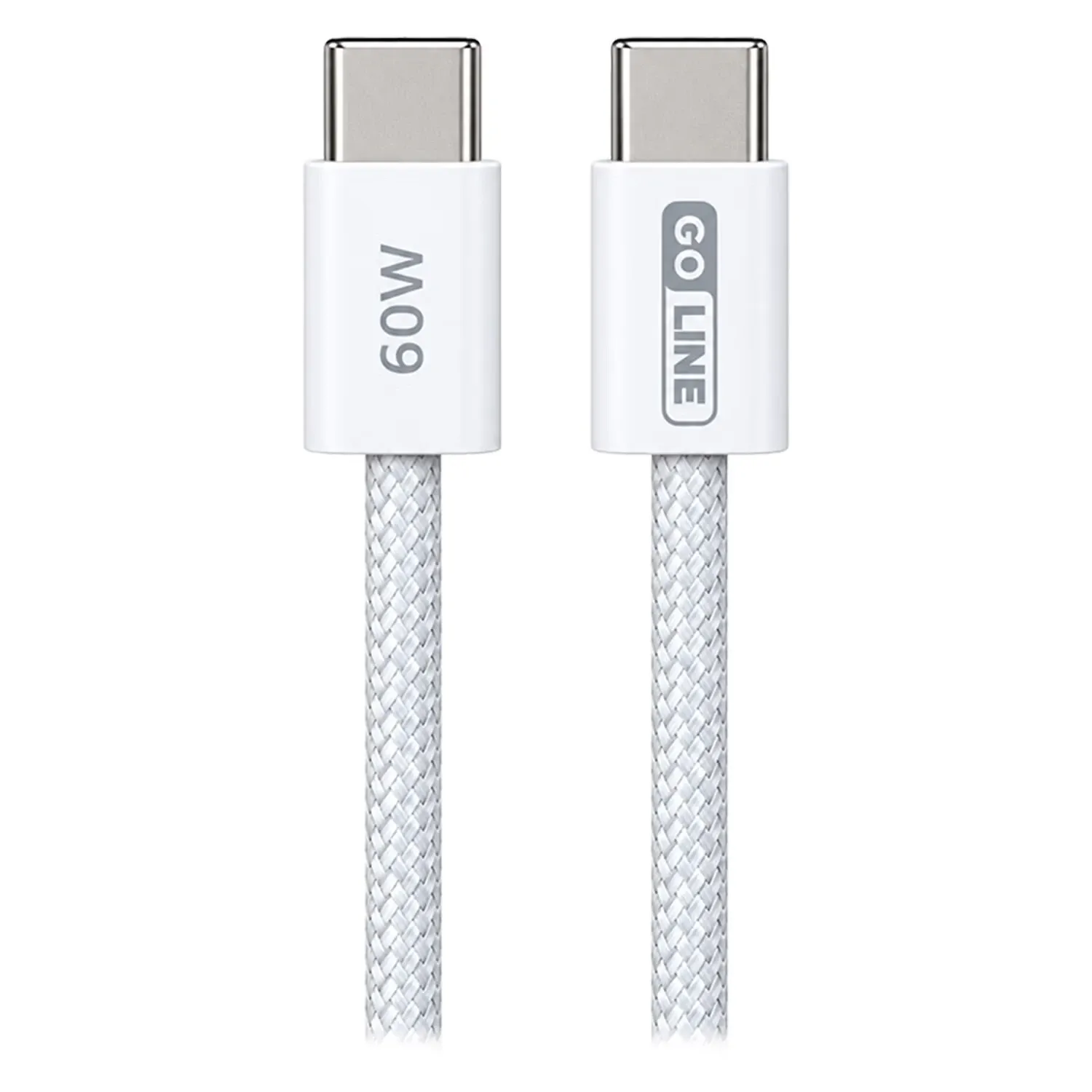 Cabo Goline USB-C para USB-C 60W 1m Branco GL-CC100C60F-W