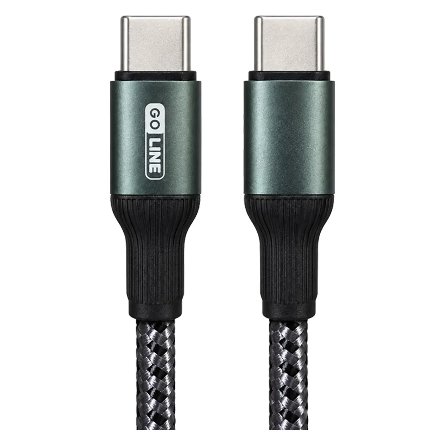Cabo Goline USB-C para USB-C 66W 1m Cinza GL-CC100C66F-B