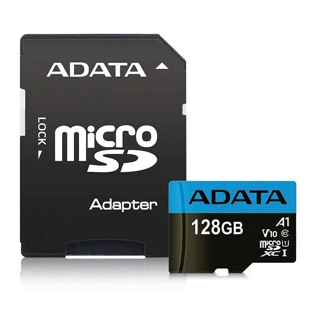 Cartão de Memória ADATA Premier microSDXC 128GB UHS-I A1 V10 100MB/s AUSDX128GUI