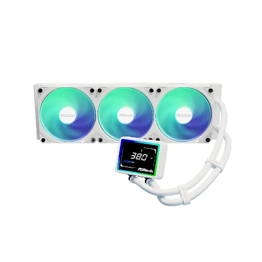 Water Cooler ASRock Challenger White 360 Digital ARGB 360mm Branco 90-ACLA36-WAAGA6