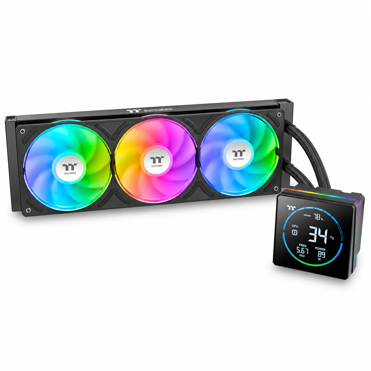 Water Cooler Thermaltake TH360-S V3 ARGB Sync 360mm Preto CL-W470-PL12SW-A