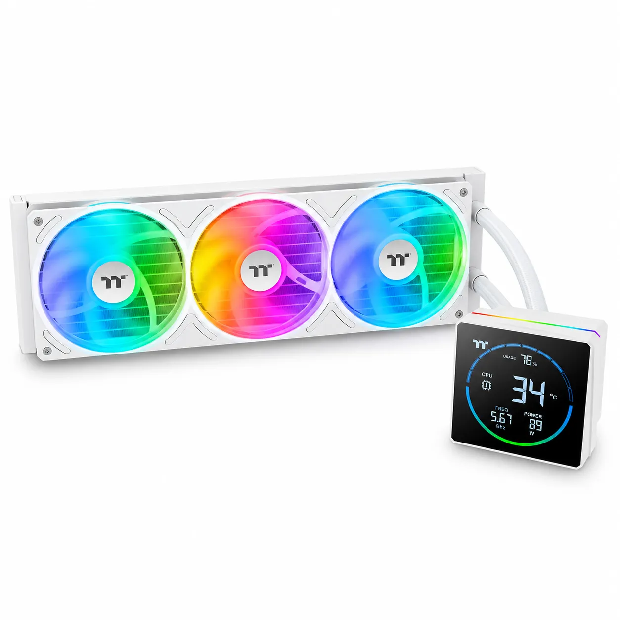 Water Cooler Thermaltake TH360-S V3 ARGB Sync 360mm Branco CL-W472-PL12SW-A