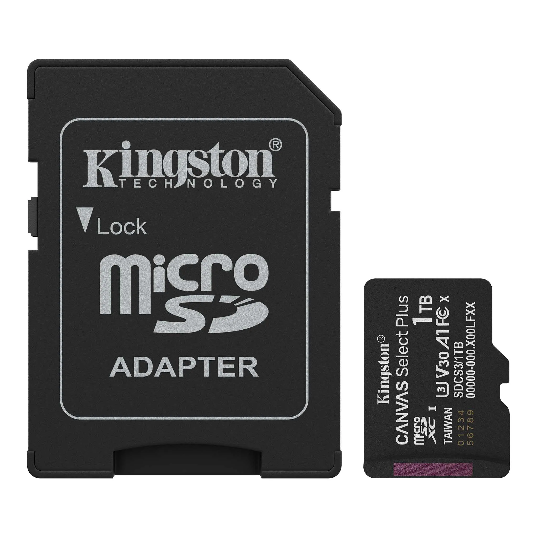 Cartão de Memória microSD Kingston Canvas Select Plus 1TB 150MB/s Class 10 U3