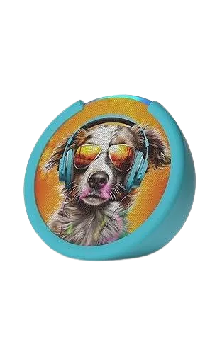 Caixa de Som Amazon Echo Pop Kids Alexa Anthro Pup - Azul