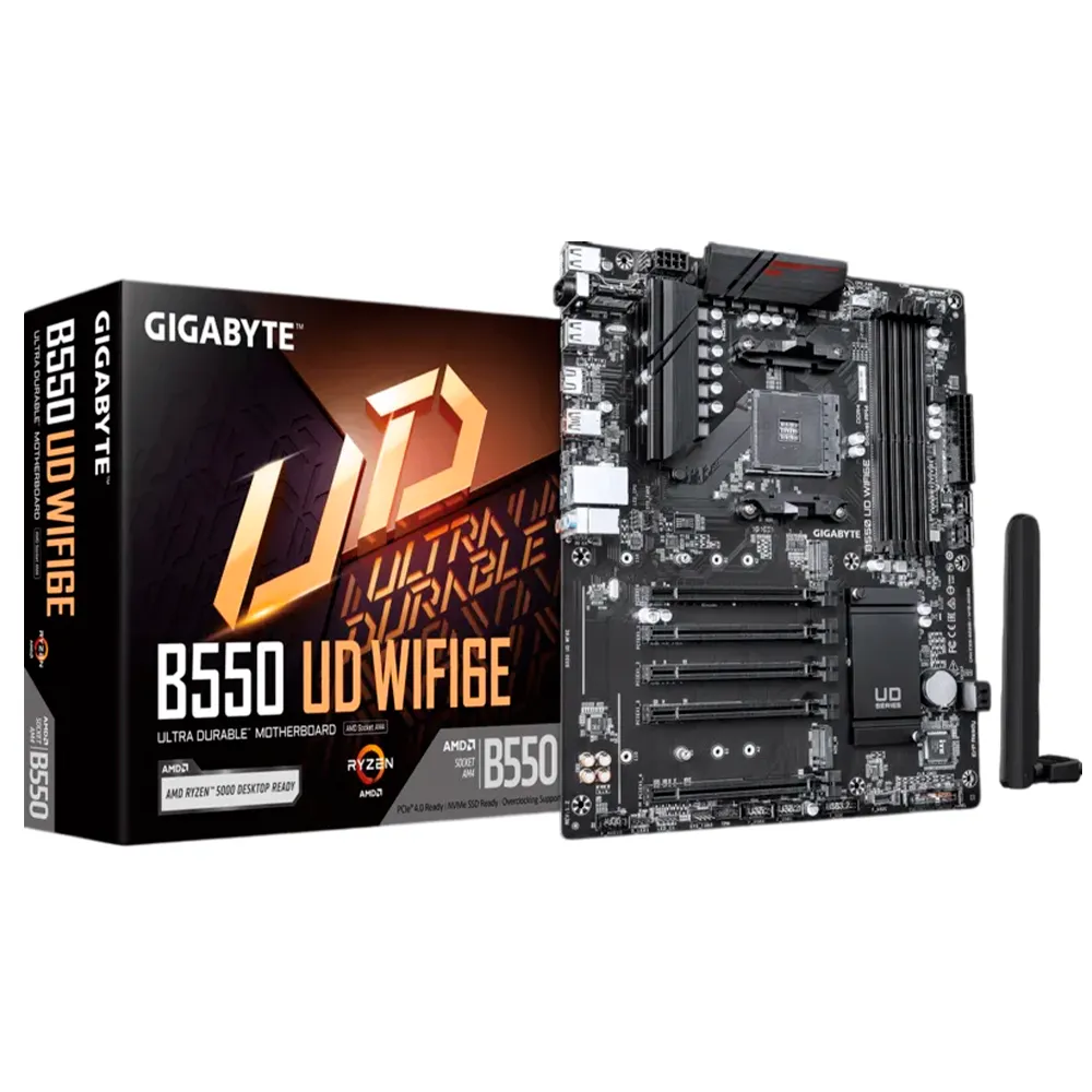 Placa-Mãe Gigabyte AMD B550 AM4 DDR4 Wi-Fi 6E - B550 UD WIFI6E
