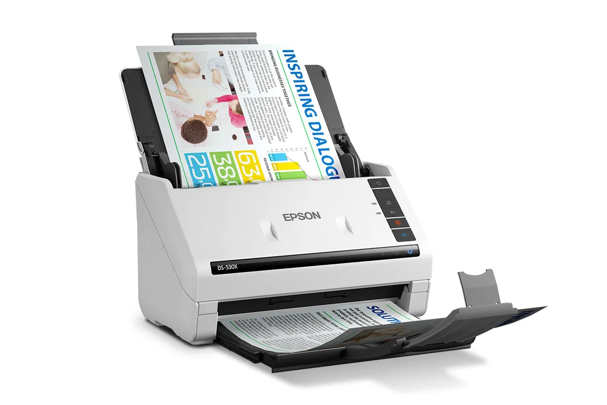 Scanner Epson Duplex A4 45ppm - Branco (DS-530X)