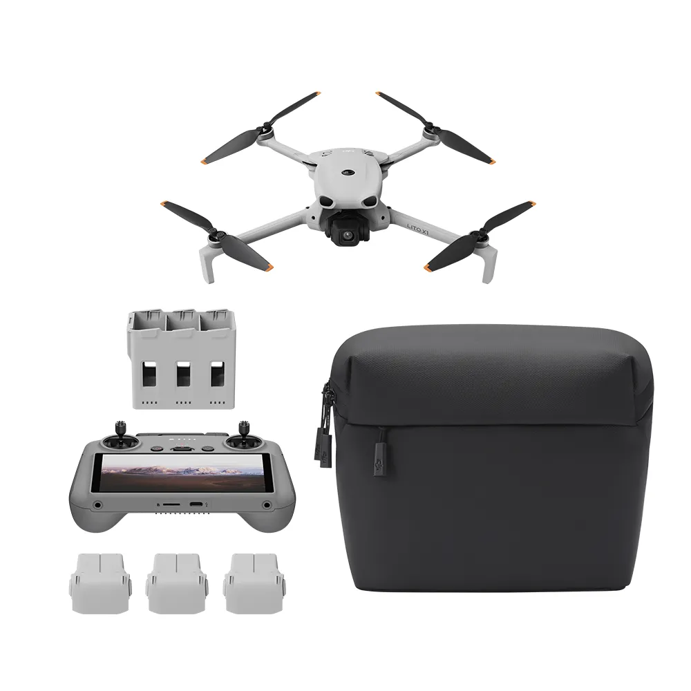 Drone DJI Lito X1 Fly More Combo Plus com RC 2 - Cinza