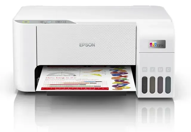 Impressora Multifuncional Epson EcoTank Bivolt - Branco (L3206)
