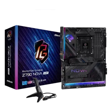 Placa-Mãe ASRock Z790 Nova WiFi DDR5 LGA1700 ATX Wi-Fi 7 - Preto