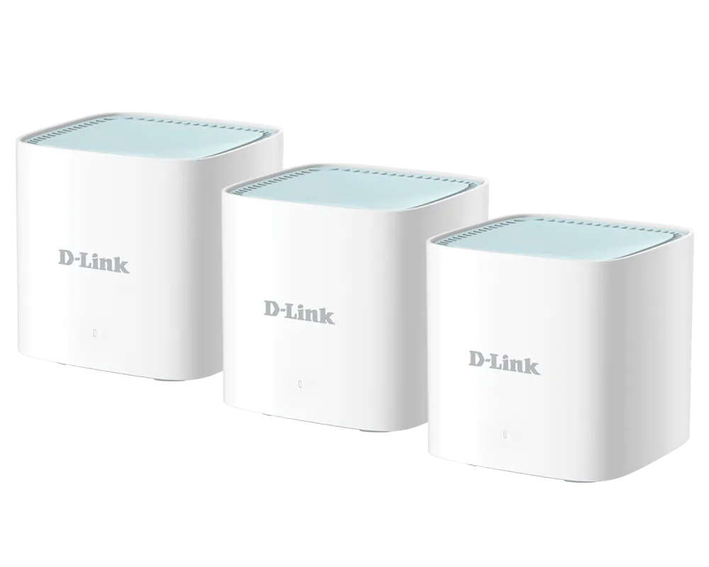 Roteador Mesh D-Link M15-3 AX1500 Dual Band Wi-Fi 6 - Kit 3 Unidades