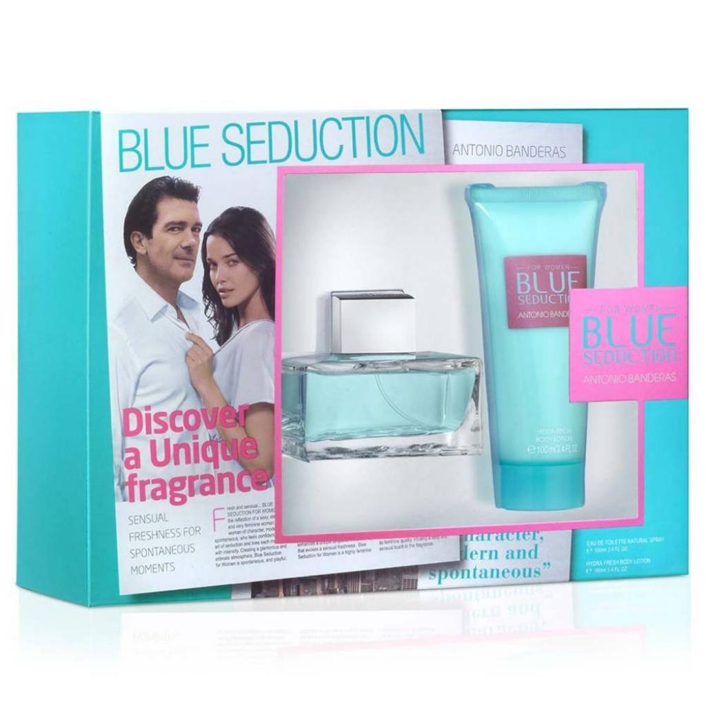 KIT ANTONIO B. BLUE SEDUCTION FEM 80 ML + DEO